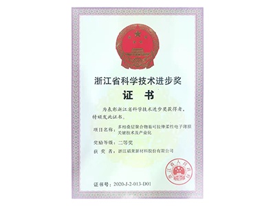 2020年度浙江省科技進(jìn)步獎二等獎